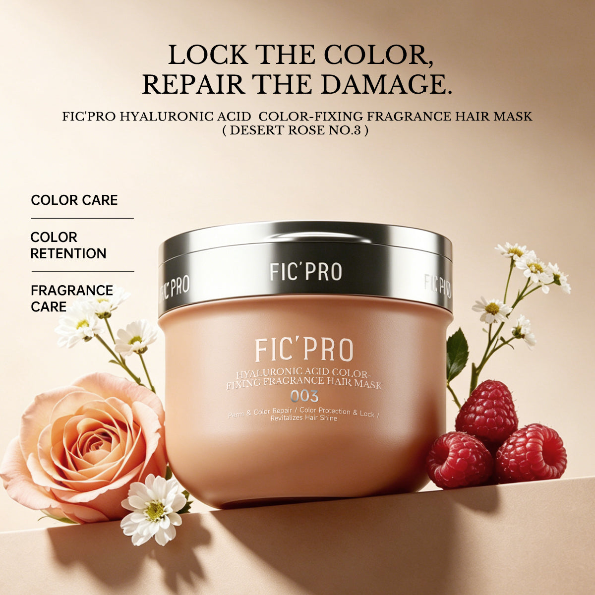 FIC'PRO Hyaluronic Acid Color-Fixing Hair Mask （Isle of Blooming Woods No.3）