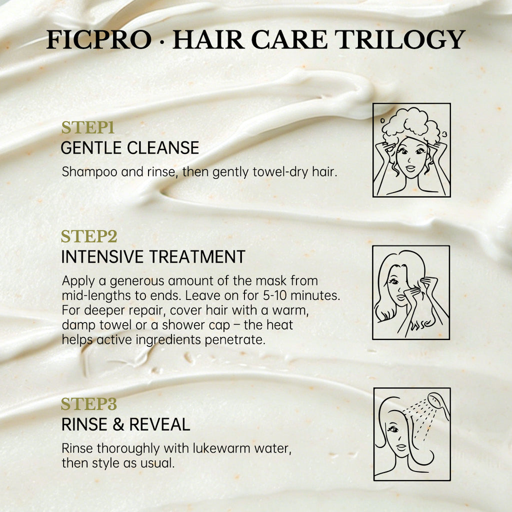How to use FIC’PRO strengthening fragrance hair mask for damaged hair treatment