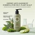 FIC'PRO Australian Blue Gum Eucalyptus Shampoo - Botanical Scalp Purifying & Soothing Treatment for Dandruff, Itch & Oily Scalp